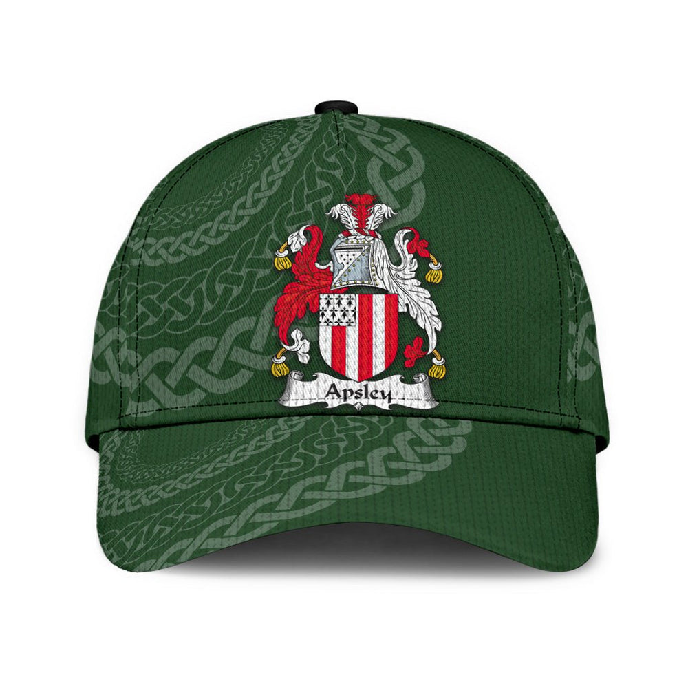 Clan Apsley Coat Of Arms - Irish Family Crest St Patrick's Day Classic CapXA68 Classic Cap - Apsley Coat Of Arms St Patrick's Day Classic Cap Irish Cap