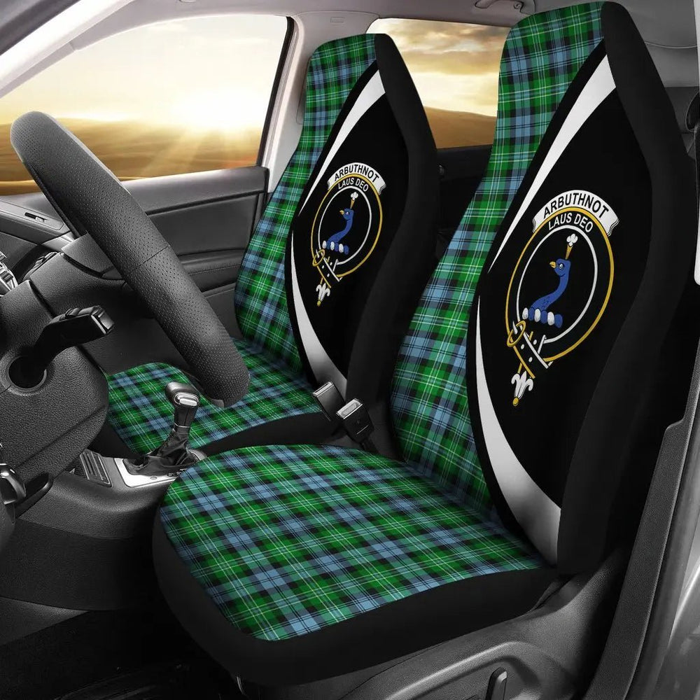 Clan Arbuthnot Ancient Tartan Crest Circle Style Car Seat Cover ML88 Clan Arbuthnot Tartan Today