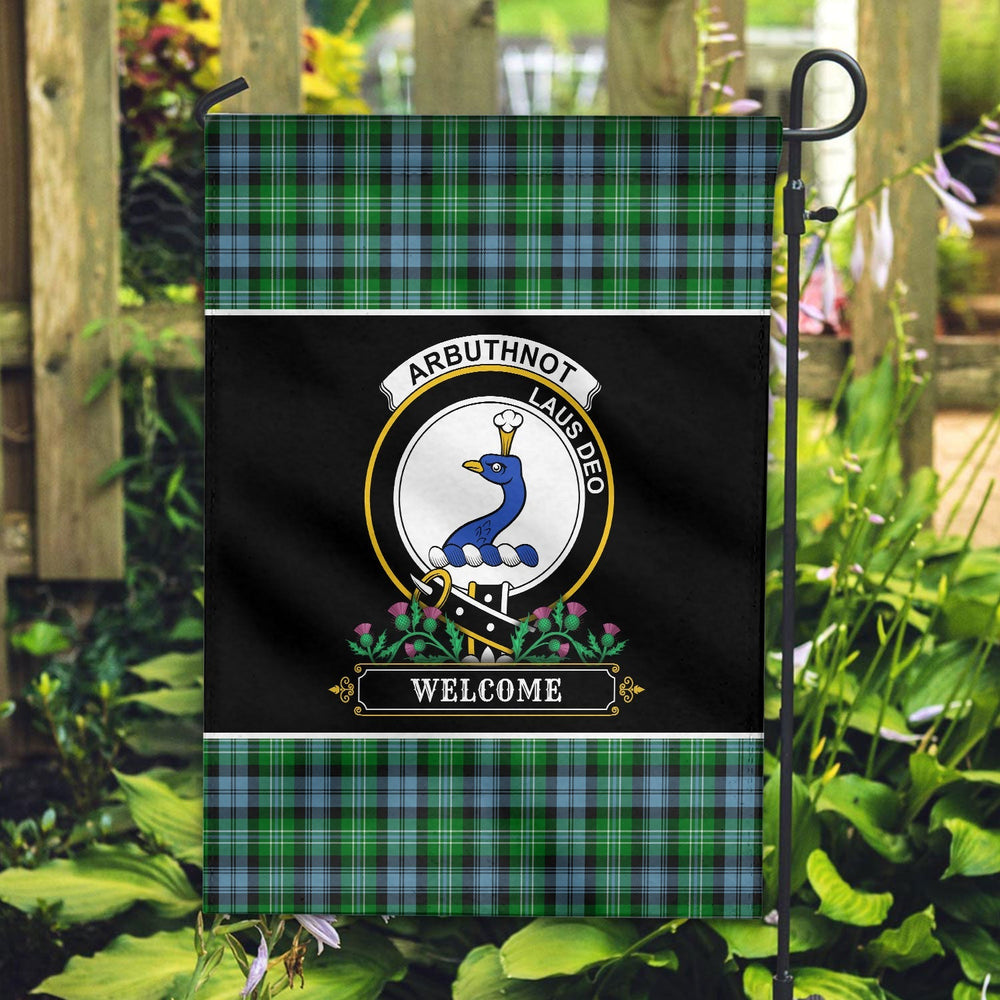 Clan Arbuthnot Ancient Tartan Crest Garden Flag - Welcome OU39 Clan Arbuthnot Tartan Today