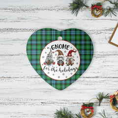 Clan Arbuthnot Ancient Tartan Gnome Heart Ceramic Ornament TE45 Arbuthnot Ancient Tartan Gnome Tartan Christmas