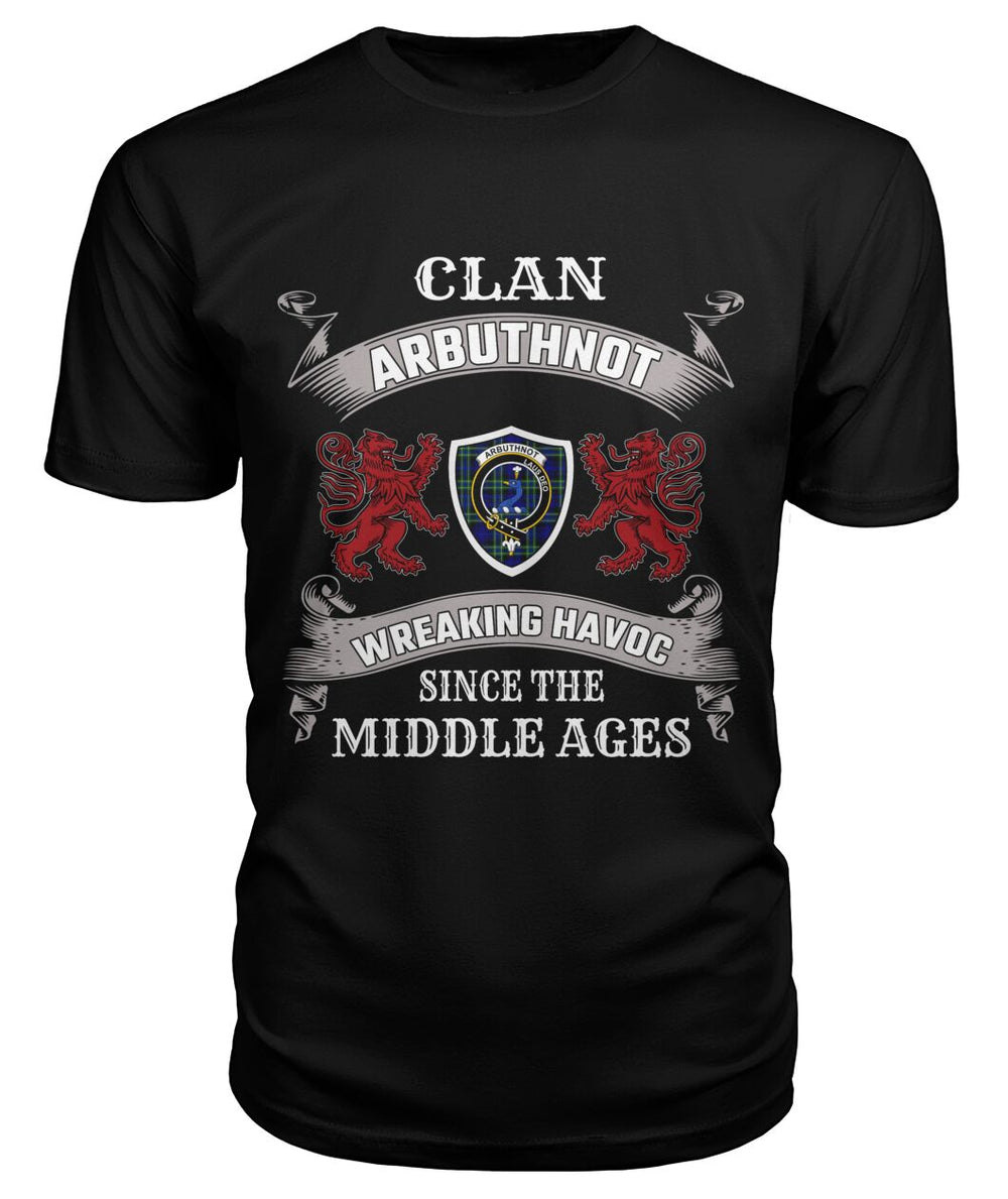 Clan Arbuthnot Family Tartan 2D T-shirt HY35 Arbuthnot Tartan Clan Tartan T-Shirt Black S Arbuthnot Tartan Clan