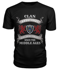 Clan Arbuthnot Family Tartan 2D T-shirt HY35 Arbuthnot Tartan Clan Tartan T-Shirt Black S Arbuthnot Tartan Clan