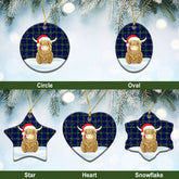 Clan Arbuthnot Modern Tartan Christmas Ceramic Ornament Highland Cows Style NO96 Arbuthnot Modern Tartan Tartan Ornament