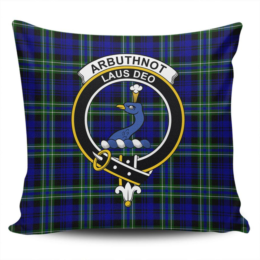 Clan Arbuthnot Modern Tartan Crest Pillow Cover