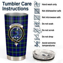 Clan Arbuthnot Modern Tartan Crest Tumbler IM15 Clan Arbuthnot Tartan Today