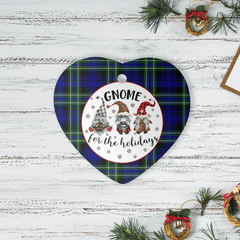Clan Arbuthnot Modern Tartan Gnome Heart Ceramic Ornament RS49 Arbuthnot Modern Tartan Gnome Tartan Christmas