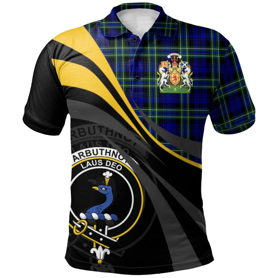 Clan Arbuthnot Modern Tartan Polo Shirt - Royal Coat Of Arms Style NH14 Arbuthnot Modern Tartan Tartan Polo
