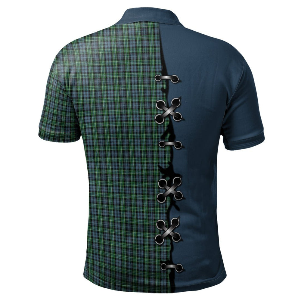 Clan Arbuthnot Tartan Polo Shirt - Lion Rampant And Celtic Thistle Style SI97 Arbuthnot Tartan Tartan Polo