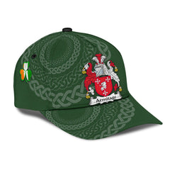 Clan Armitage Coat Of Arms - Irish Family Crest St Patrick's Day Classic CapQS44 Classic Cap - Armitage Coat Of Arms St Patrick's Day Classic Cap Irish Cap