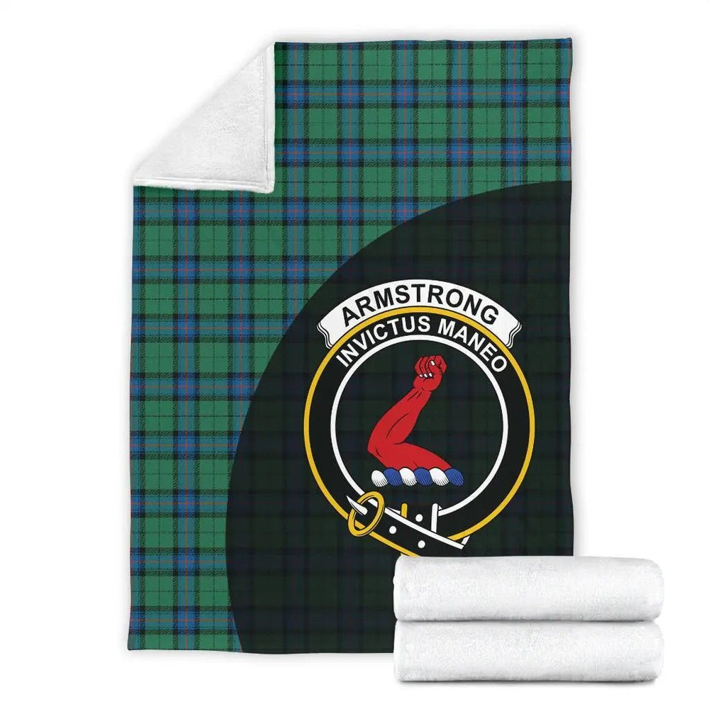 Clan Armstrong Ancient Tartan Crest Blanket Wave Style CG16 Clan Armstrong Tartan Today
