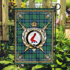 Clan Armstrong Ancient Tartan Crest Garden Flag - Celtic Thistle PQ33 Clan Armstrong Tartan Today