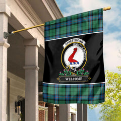 Clan Armstrong Ancient Tartan Crest Garden Flag - Welcome ZM55 Clan Armstrong Tartan Today