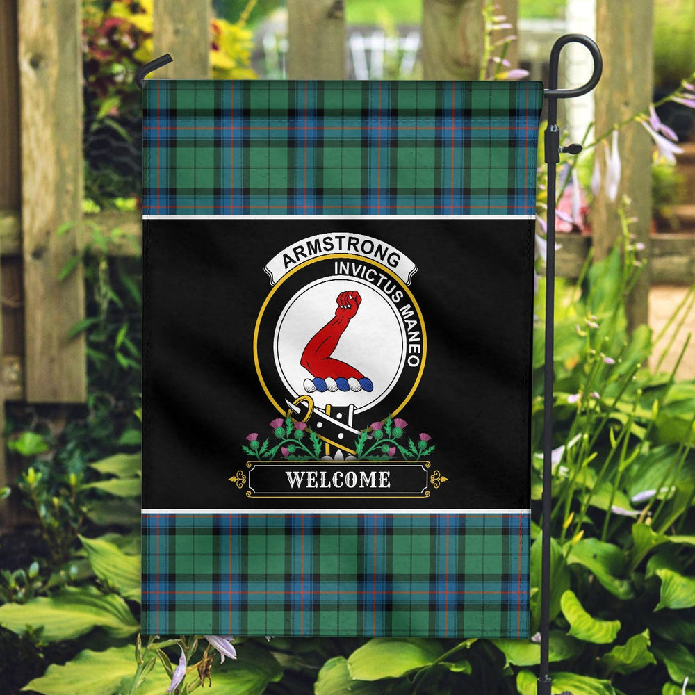Clan Armstrong Ancient Tartan Crest Garden Flag - Welcome ZM55 Clan Armstrong Tartan Today