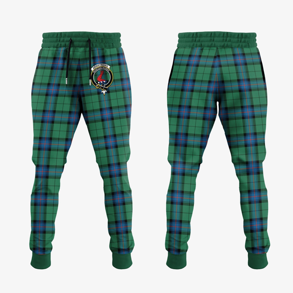 Clan Armstrong Ancient Tartan Crest Jogger Sweatpants VP40 Clan Armstrong Tartan Today
