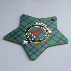 Clan Armstrong Ancient Tartan Crest Star Ceramic Ornament HX83 Armstrong Ancient Tartan Tartan Christmas