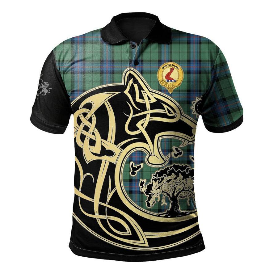 Clan Armstrong Ancient Tartan Polo Shirt Viking Wolf EV90 Armstrong Ancient Tartan Tartan Polo