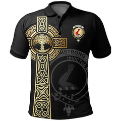 Clan Armstrong Clan Unisex Polo Shirt - Celtic Tree Of Life SW92 Armstrong Tartan Tartan Polo