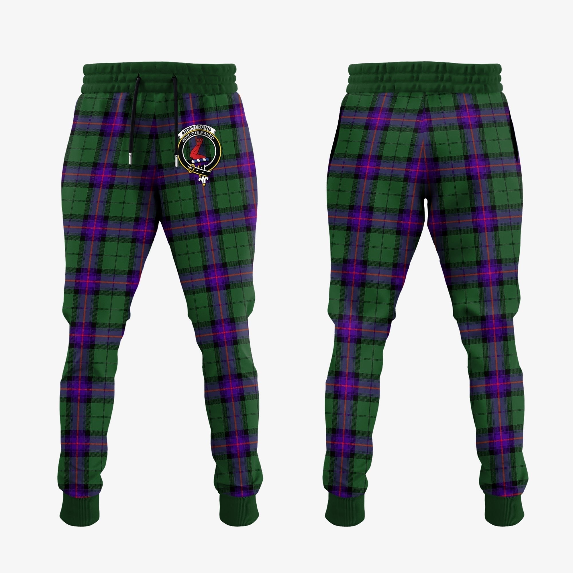 Clan Armstrong Modern Tartan Crest Jogger Sweatpants EK50 Clan Armstrong Tartan Today