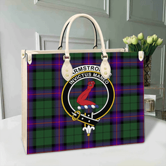 Clan Armstrong Modern Tartan Crest Leather Bag BQ69 Clan Armstrong Tartan Today