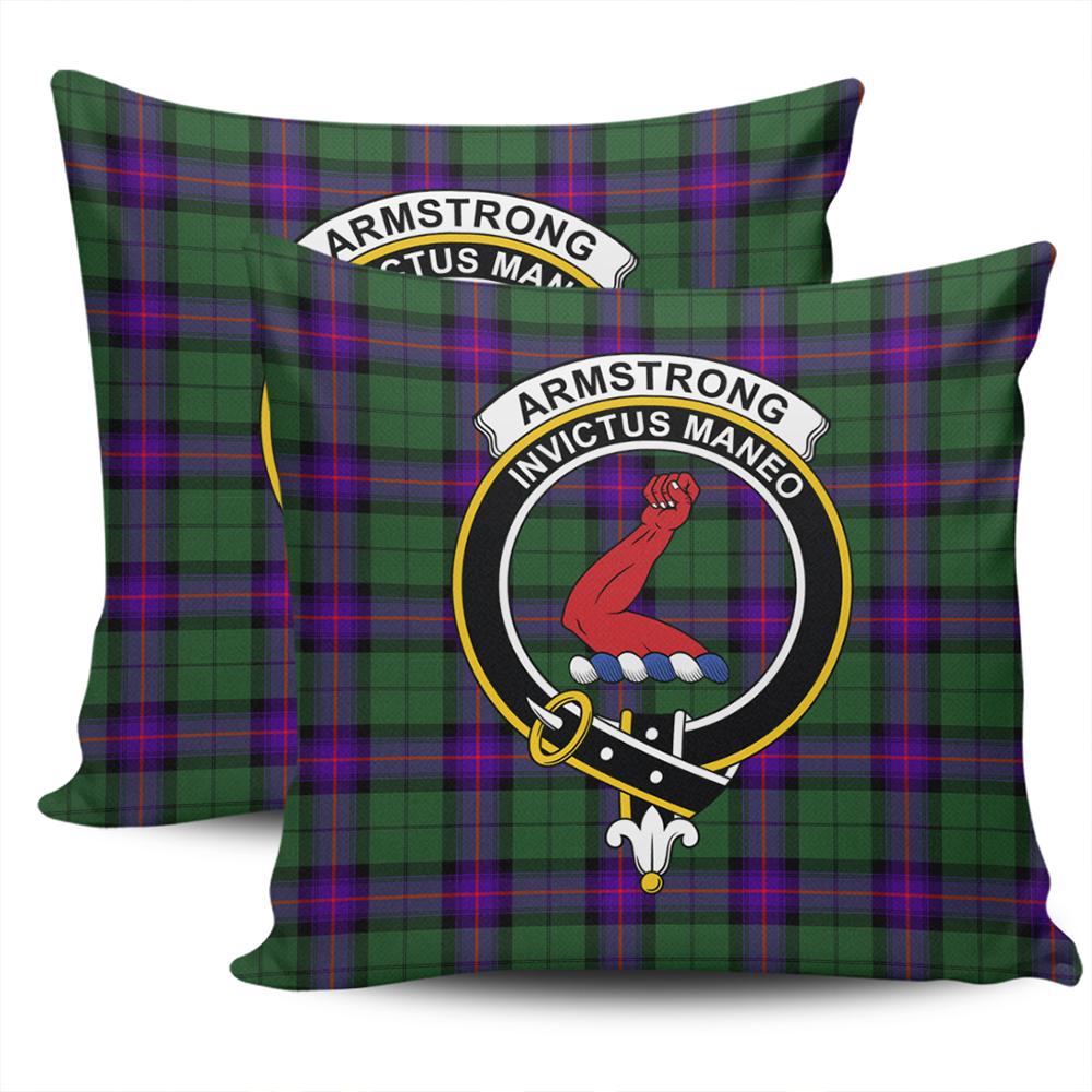 Clan Armstrong Modern Tartan Crest Pillow Cover KR18 Clan Armstrong Tartan Today
