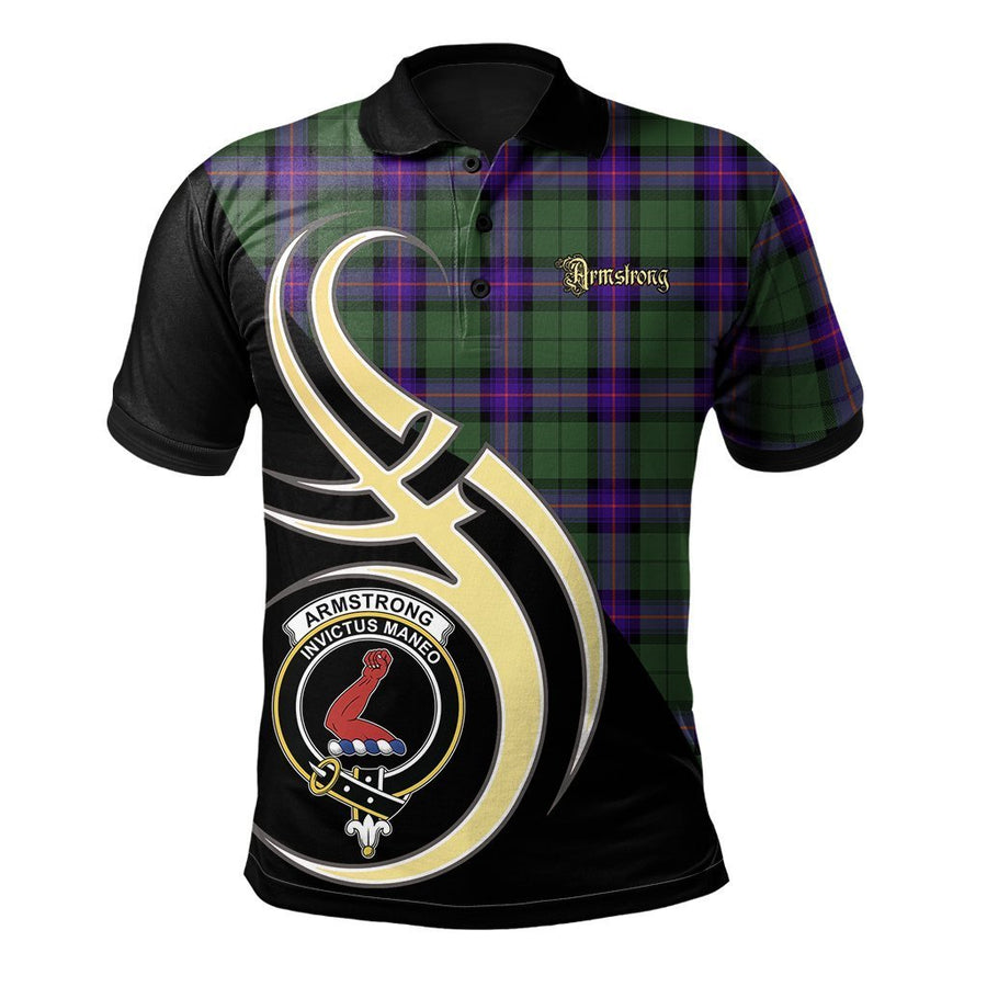Clan Armstrong Modern Tartan Polo Shirt - Believe In Me Style JD71 Armstrong Modern Tartan Tartan Polo