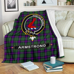 Clan Armstrong Tartan Crest Blanket 3 Sizes EW53 Clan Armstrong Tartan Today