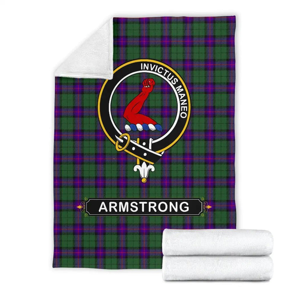 Clan Armstrong Tartan Crest Blanket 3 Sizes EW53 Clan Armstrong Tartan Today