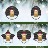 Clan Arnott Tartan Christmas Ceramic Ornament Highland Cows Style YO92 Arnott Tartan Tartan Ornament