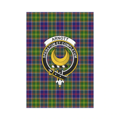 Clan Arnott Tartan Crest Garden Flag