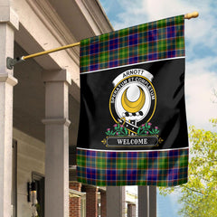 Clan Arnott Tartan Crest Garden Flag - Welcome GL74 Clan Arnott Tartan Today