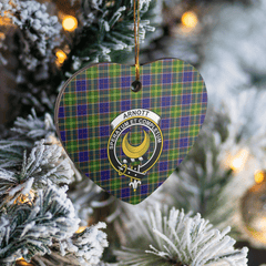 Clan Arnott Tartan Crest Heart Ceramic Ornament DZ29 Arnott Tartan Tartan Christmas