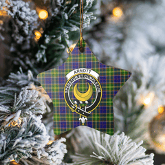 Clan Arnott Tartan Crest Star Ceramic Ornament NT25 Arnott Tartan Tartan Christmas