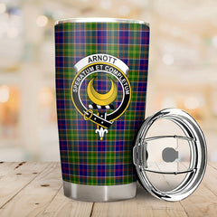 Clan Arnott Tartan Crest Tumbler JM73 Clan Arnott Tartan Today