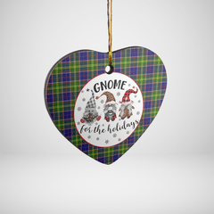 Clan Arnott Tartan Gnome Heart Ceramic Ornament BN60 Arnott Tartan Gnome Tartan Christmas