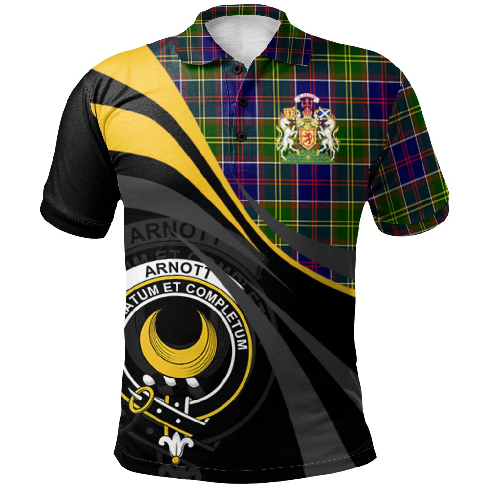 Clan Arnott Tartan Polo Shirt - Royal Coat Of Arms Style JP71 Arnott Tartan Tartan Polo
