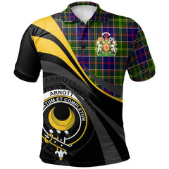 Clan Arnott Tartan Polo Shirt - Royal Coat Of Arms Style JP71 Arnott Tartan Tartan Polo