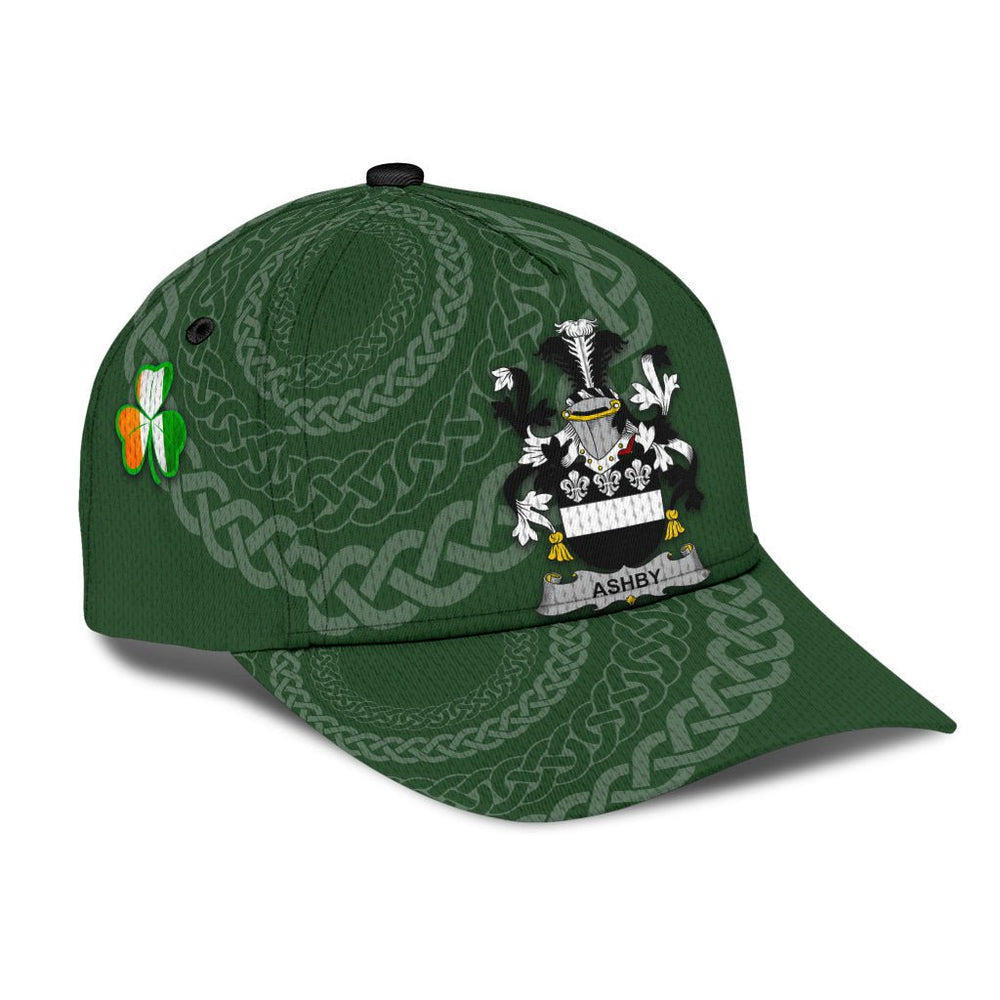 Clan Ashby Coat Of Arms - Irish Family Crest St Patrick's Day Classic CapTD49 Classic Cap - Ashby Coat Of Arms St Patrick's Day Classic Cap Irish Cap