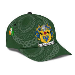Clan Atkinson Coat Of Arms - Irish Family Crest St Patrick's Day Classic CapXD36 Classic Cap - Atkinson Coat Of Arms St Patrick's Day Classic Cap Irish Cap