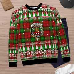 Clan Auchinleck Crest Tartan Christmas Ugly Sweater CN60 Auchinleck Crest Tartan Tartan Ugly Sweater