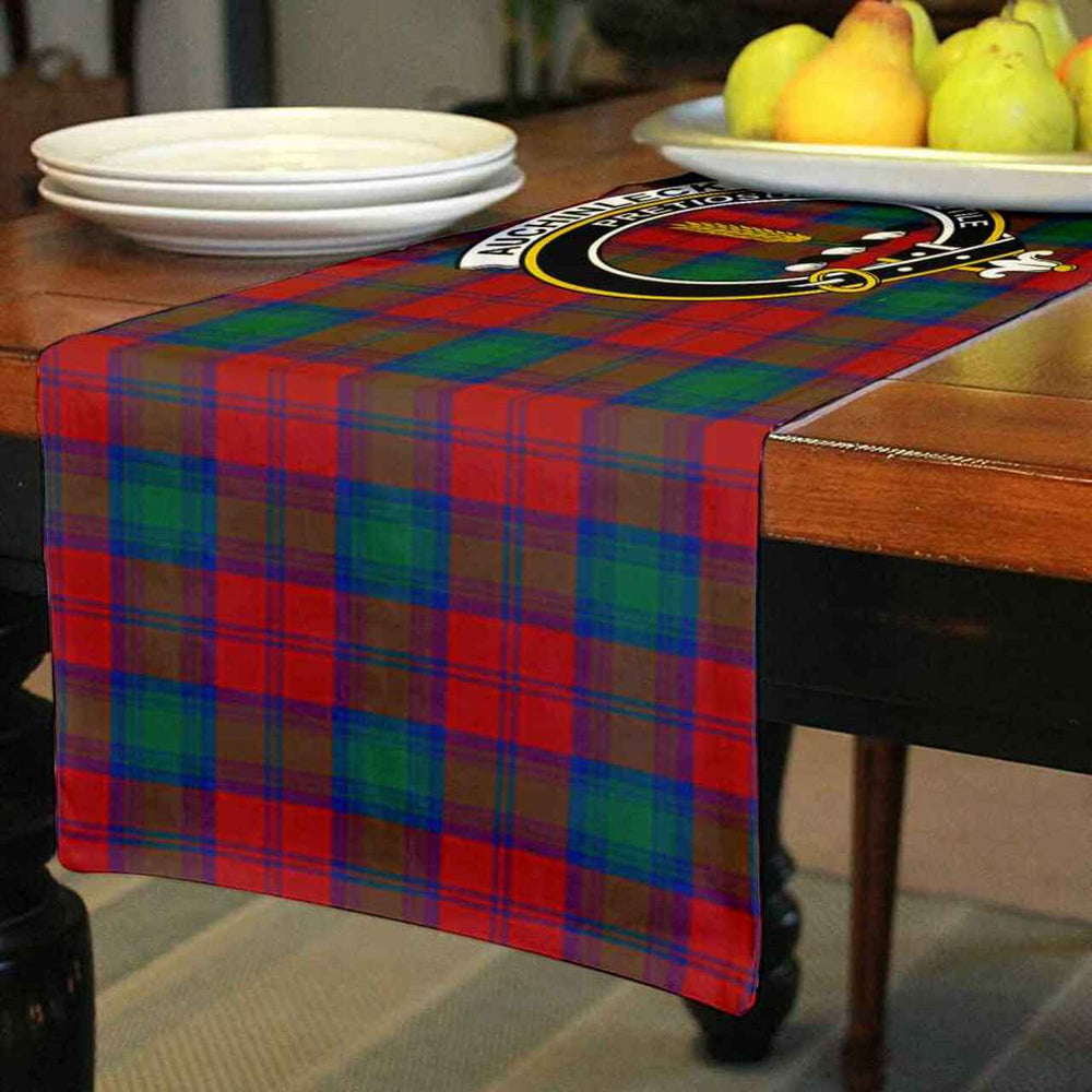 Clan Auchinleck Tartan Crest Table Runner Cotton FM64 Auchinleck Tartan Tartan Table Runner