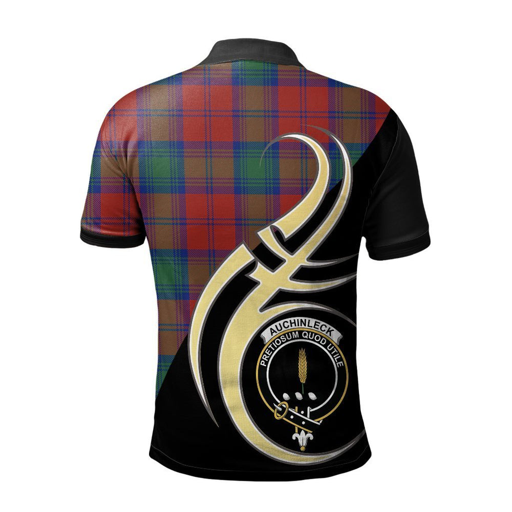 Clan Auchinleck Tartan Polo Shirt - Believe In Me Style FA51 Auchinleck Tartan Tartan Polo