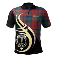Clan Auchinleck Tartan Polo Shirt - Believe In Me Style FA51 Auchinleck Tartan Tartan Polo