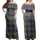 Clan Ayrshire District Tartan Hawaii Dress TQ98 Clan Ayrshire Tartan Hawaii Dress