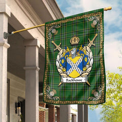 Clan Backhouse Tartan Crest Garden Flag - Celtic Thistle HC16 Clan Hall Tartan Today