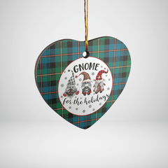 Clan Baillie Ancient Tartan Gnome Heart Ceramic Ornament DG76 Baillie Ancient Tartan Gnome Tartan Christmas