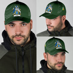 Clan Baillie Coat Of Arms - Irish Family Crest St Patrick's Day Classic CapTQ54 Classic Cap - Baillie Coat Of Arms St Patrick's Day Classic Cap Irish Cap