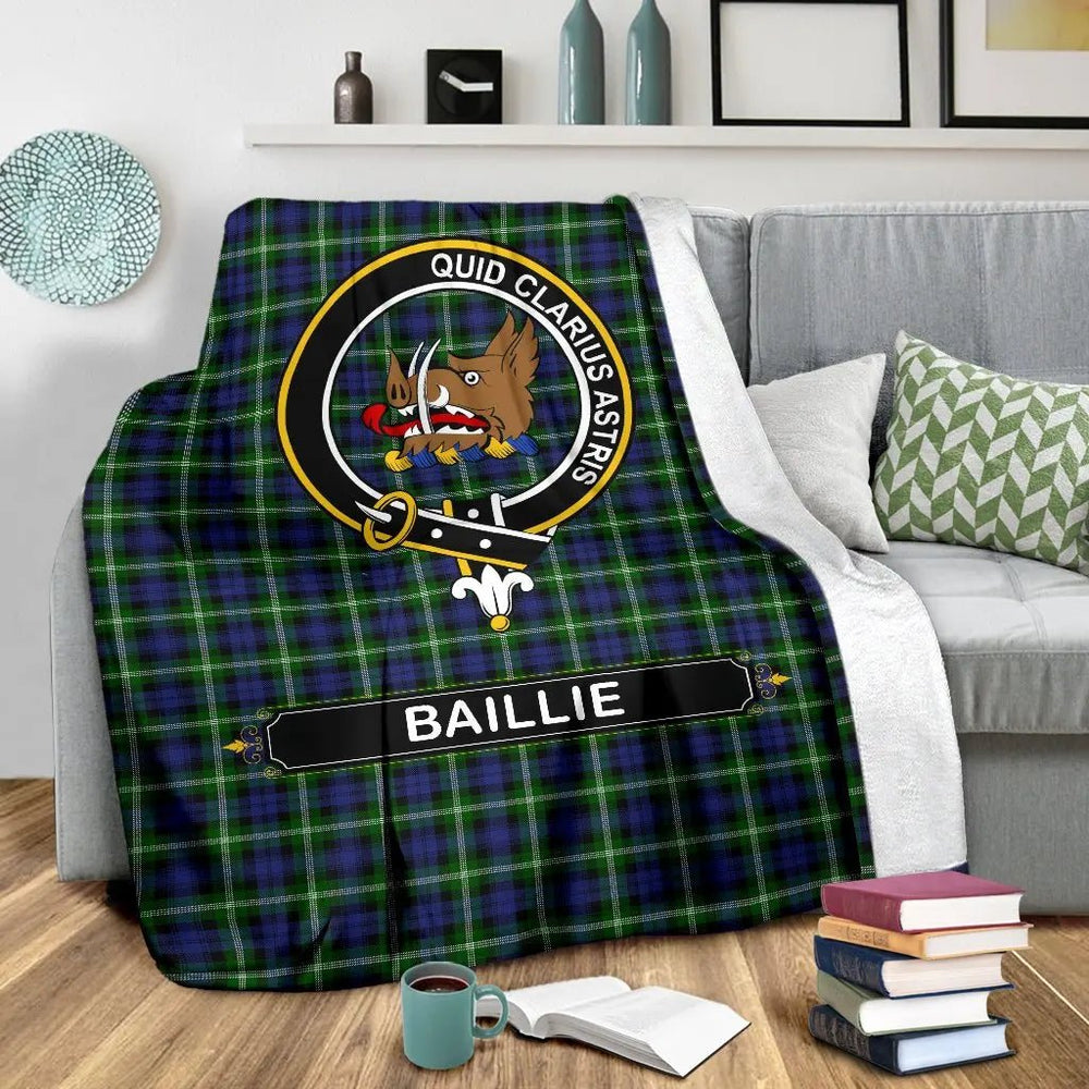 Clan Baillie Family Tartan Crest Blanket 3 Sizes VM57 Clan Baillie Tartan Today