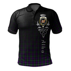 Clan Baillie Highland Society Tartan Polo Shirt - Alba Celtic Style MH42 Baillie Highland Society Tartan Tartan Polo