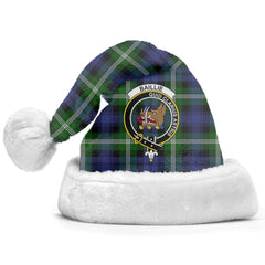 Clan Baillie Modern Tartan Crest Christmas Santa Hat YX77 Baillie Modern Tartan Tartan Santa Hat