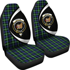 Clan Baillie Modern Tartan Crest Circle Style Car Seat Cover AY40 Clan Baillie Tartan Today